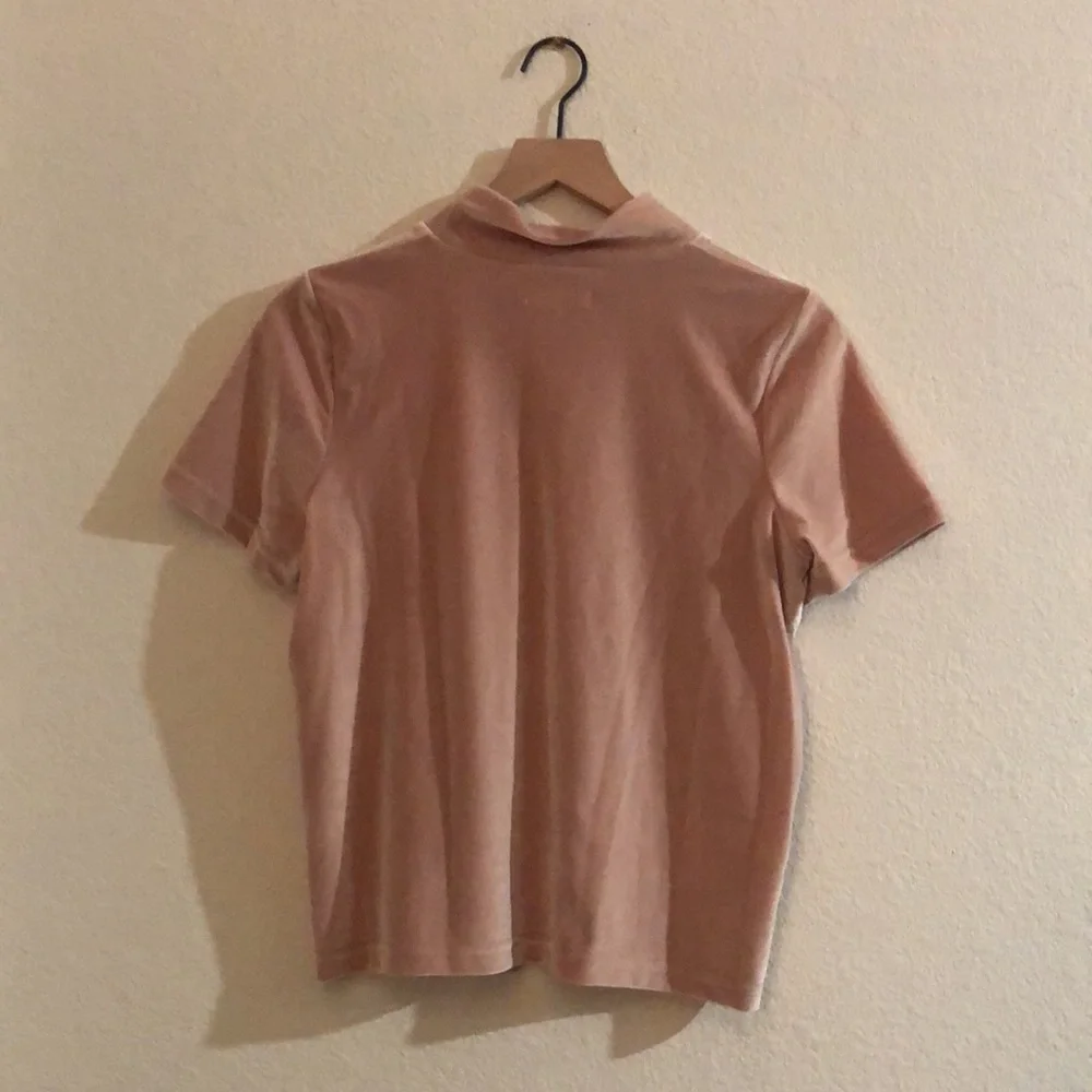 Madewell mock neck velvet top - Picture 7 of 7